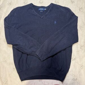 polo ralph lauren pima cotton v-neck sweater — size XL